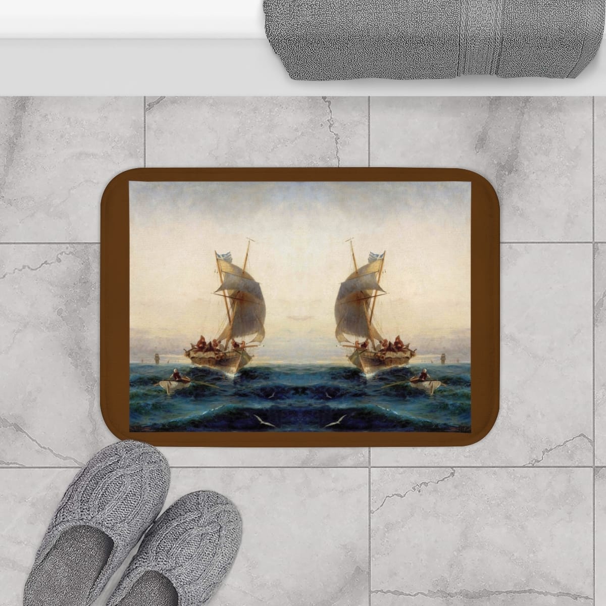 Art Bath Mat, Artist Konstantinos Volanakis, Artwork 